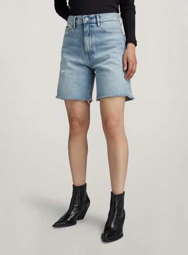 High Bermuda Shorts Raw Edge